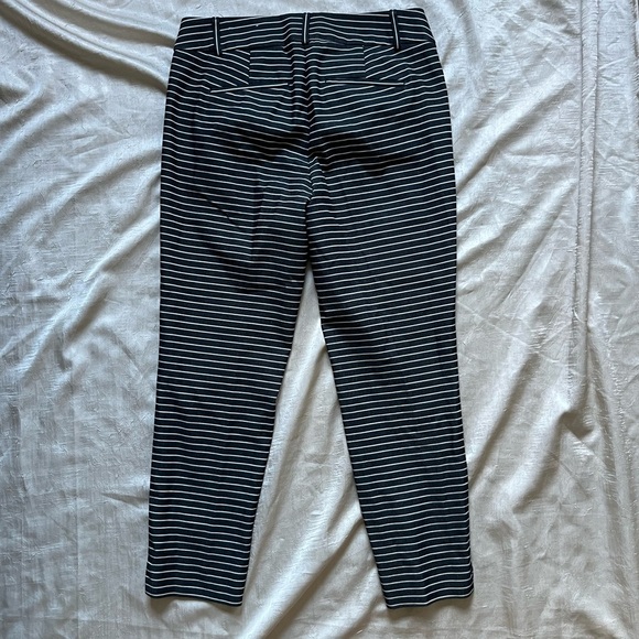 LOFT The Riviera Navy and Cream Striped Pants - Picture 3 of 8